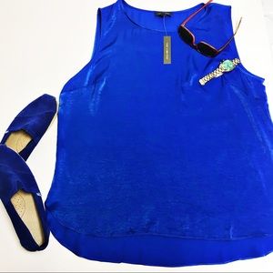 NWT. The Limited -sleeveless royal blue top